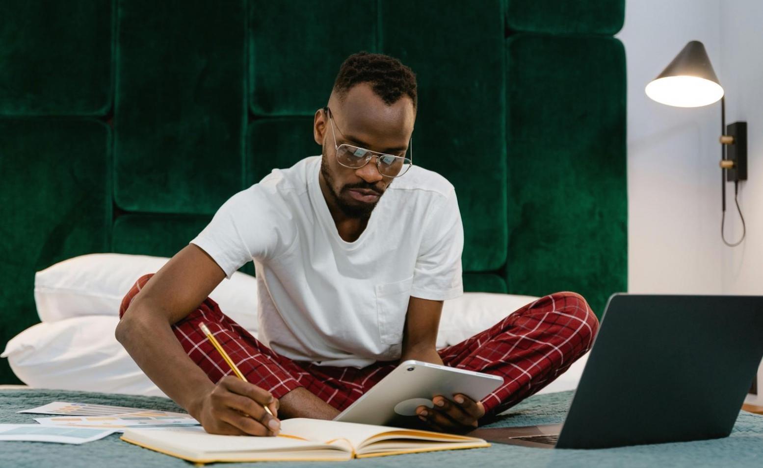 Developer reviewing test execution reports and debugging complex scenarios